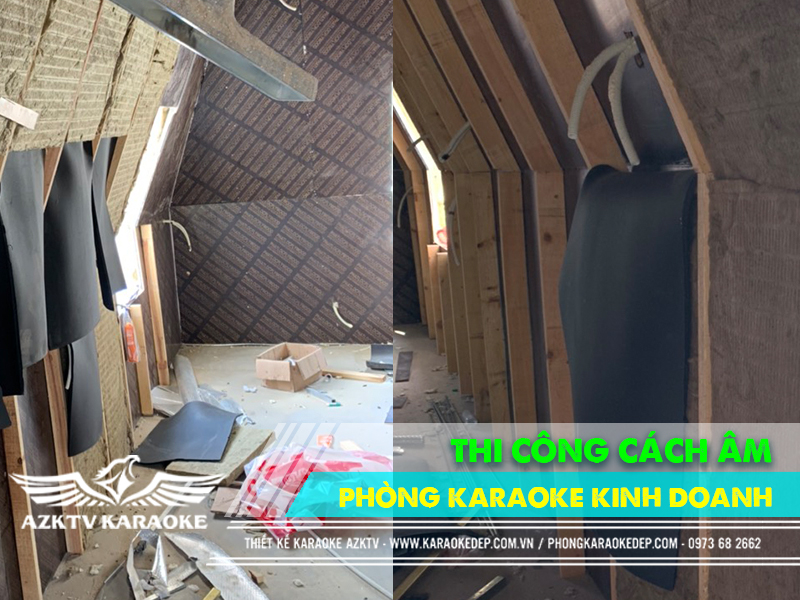 Thi công cách âm phòng karake đảm bảo tiêu chuẩn chất lượng - azktv