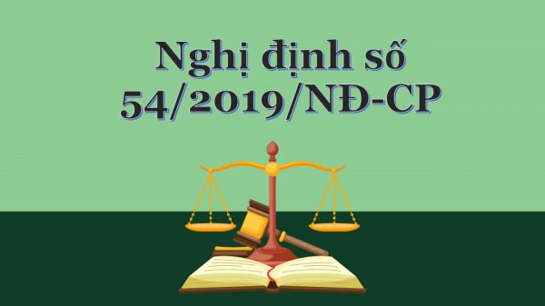 Nghị định số 54/2019/NĐ-CP
